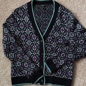 Maje Floral Knit Cardigan size 3